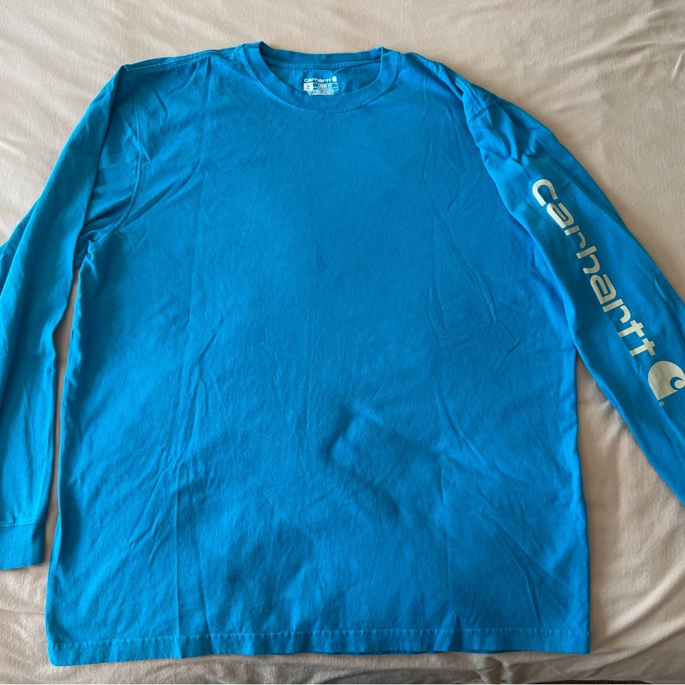 Carhartt Men's Electric Blue Long Sleeve Shirt